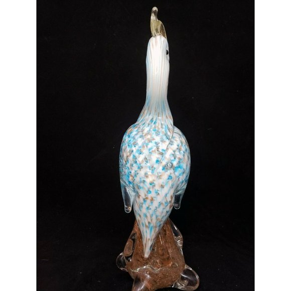 Set of 2 Handblown Murano Pea Hens Birds - Picture 3 of 11
